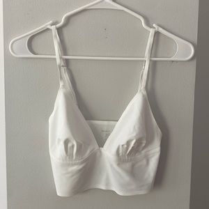 White vestique top/bralette